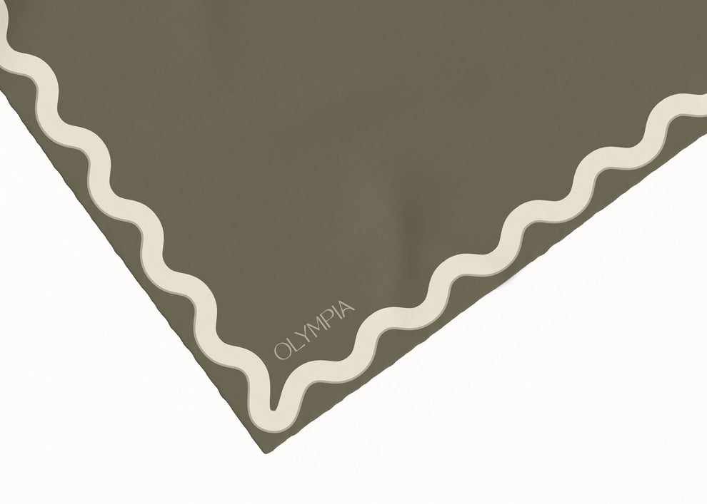 Sophie Olive Night Silk Cotton Girls Scarf
