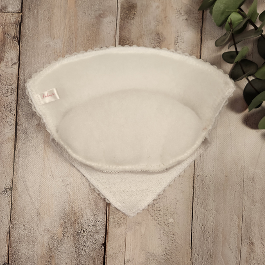 Towelling Double Overlay Scarf Shape