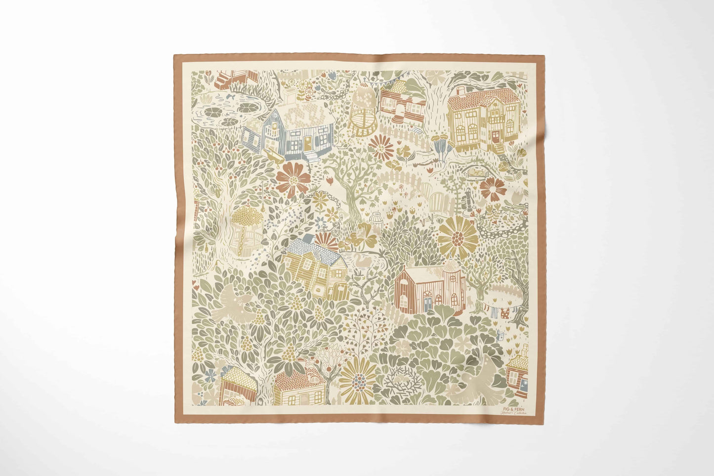 Bramblewick Silk Cotton Girls Scarf - Fawn