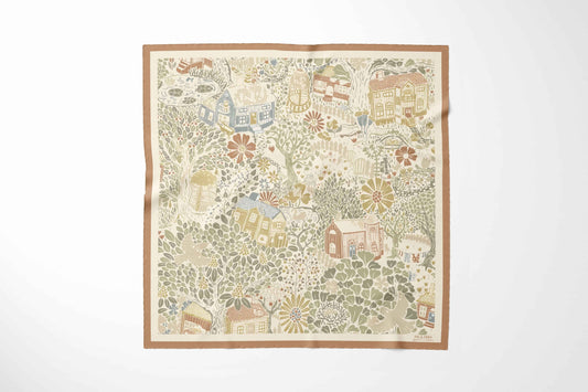 Bramblewick Silk Cotton Girls Scarf - Fawn