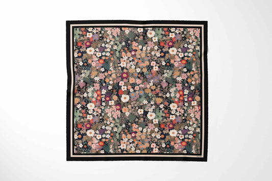 Macey in Black Silk Scarf