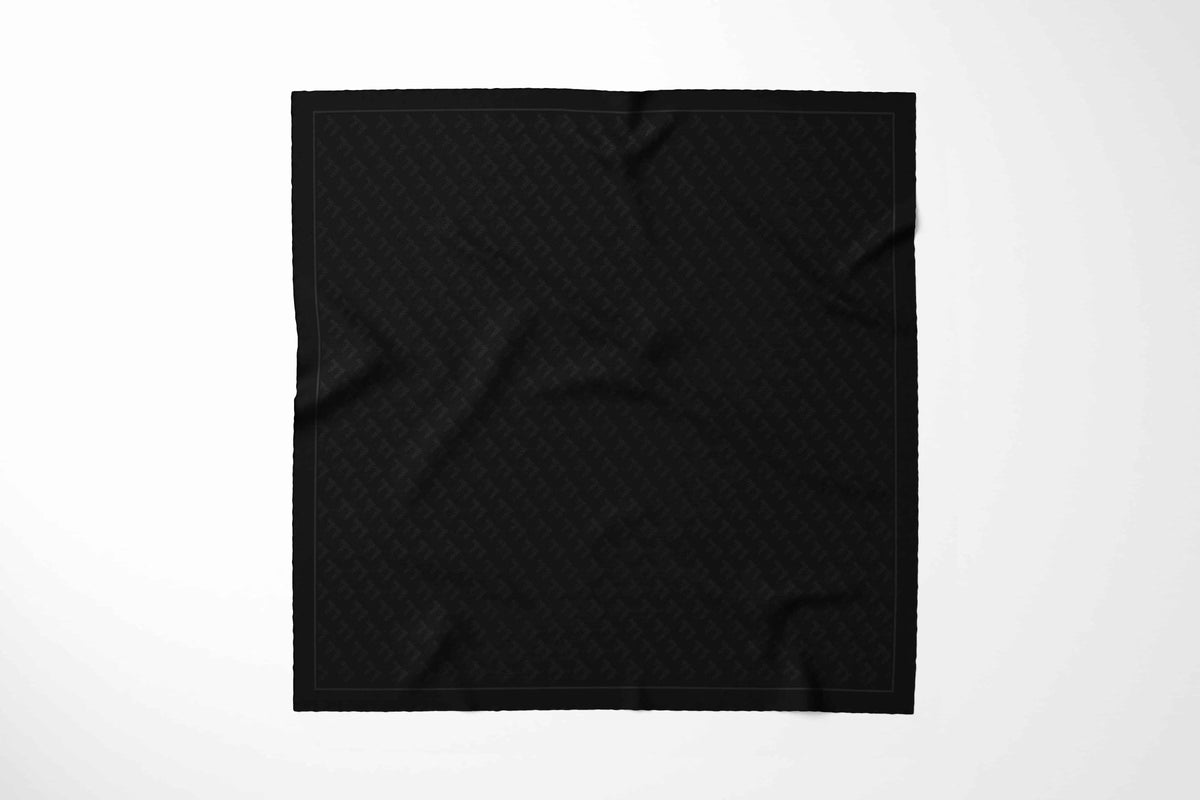 Classicist - Onyx Black Silk Scarf